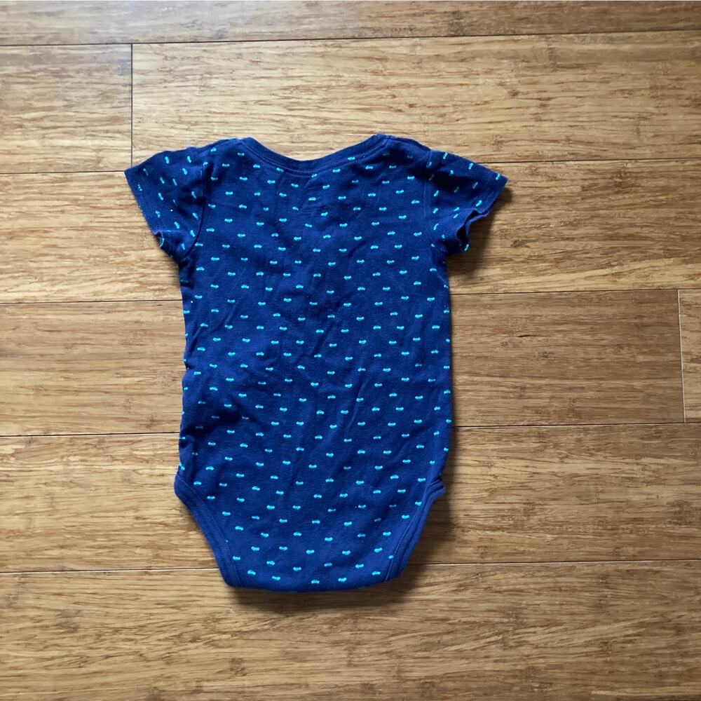 Carter’s Navy “Little Cars” Baby Boy Onesie, Size 24M - Picture 2 of 5
